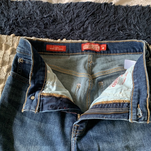 Lucky Brand (studded)Stevie High Rise Flare 4/27R - Picture 9 of 10